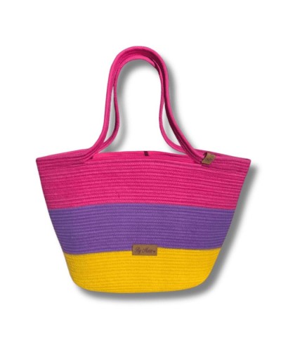 Bolso en cordón tricolor mimada