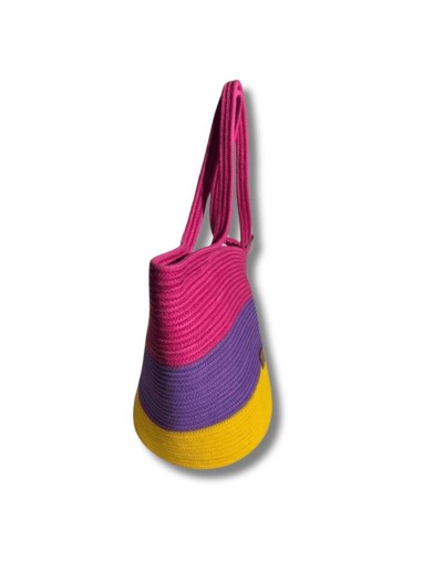 Bolso en cordón tricolor mimada
