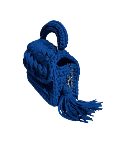 Bolso en trapillo azul mimada