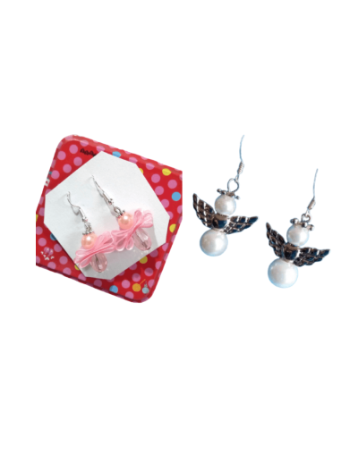 Aretes ángel perla