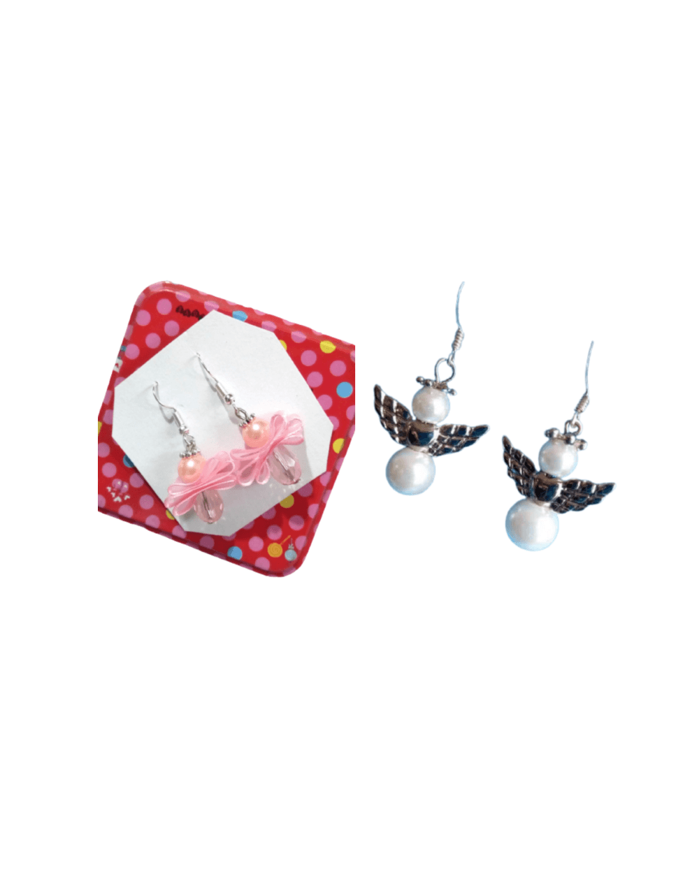 Aretes ángel perla
