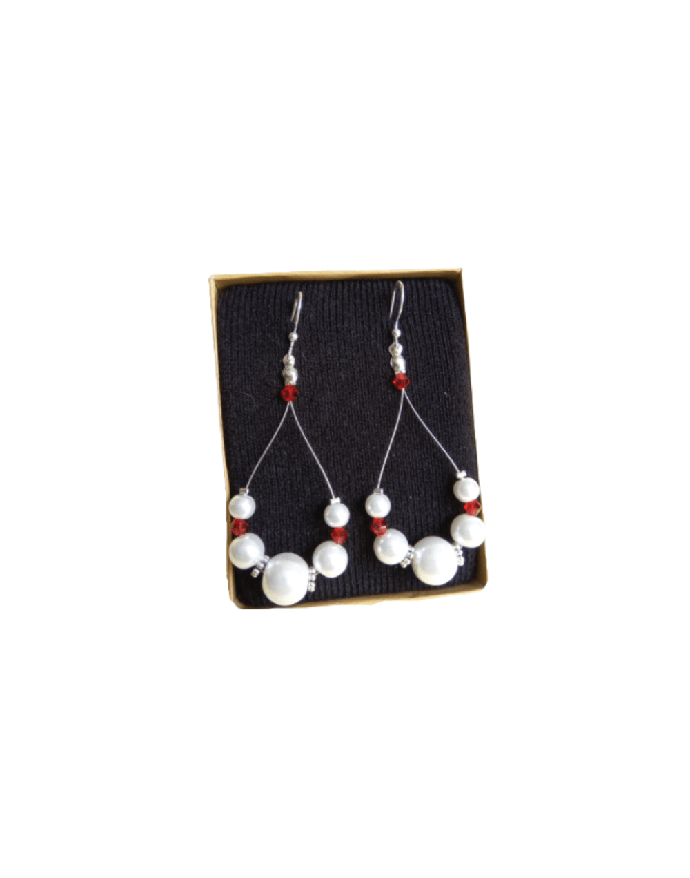 Aretes plata perla