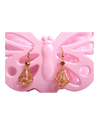 Aretes globo cristal 