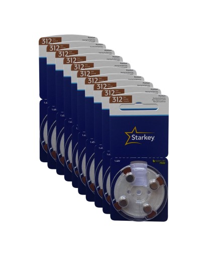 40 PILAS AUDITIVAS N 312 MARCA STARKEY