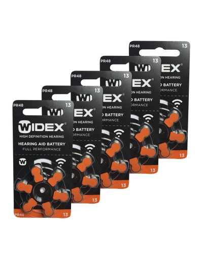 30 PILAS AUDITIVAS N 13 MARCA WIDEX