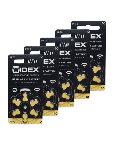 30 PILAS AUDITIVAS N 10 MARCA WIDEX