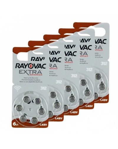 30 PILAS AUDITIVAS N 312 MARCA RAYOVAC