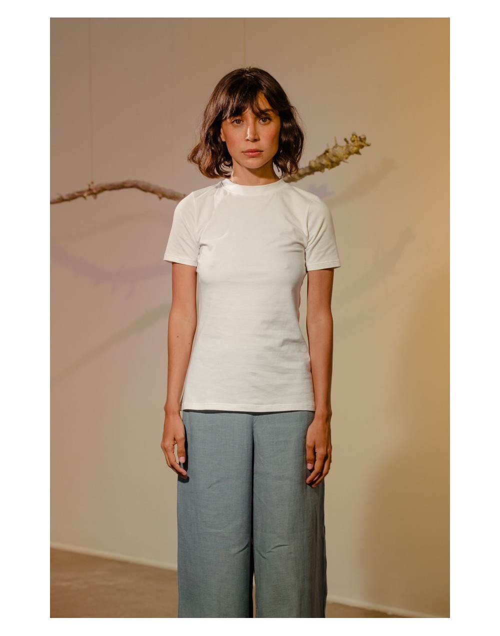 Camiseta manga corta blanca