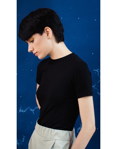 Camiseta manga corta negra