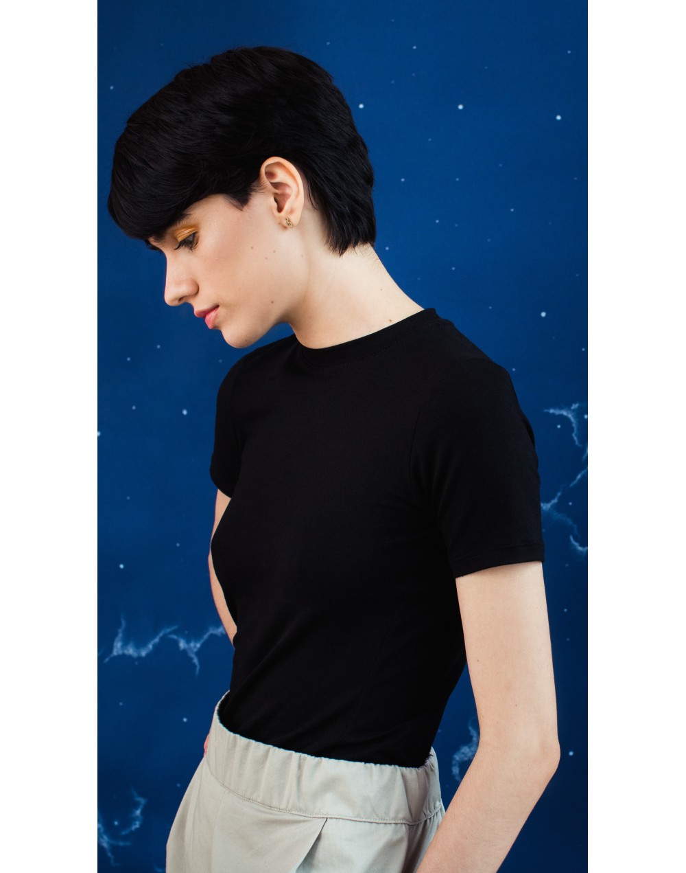 Camiseta manga corta negra