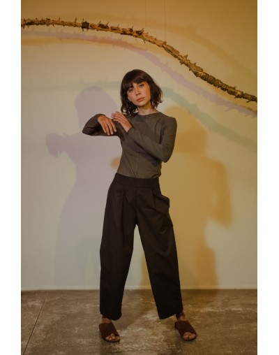 Camiseta vena gris