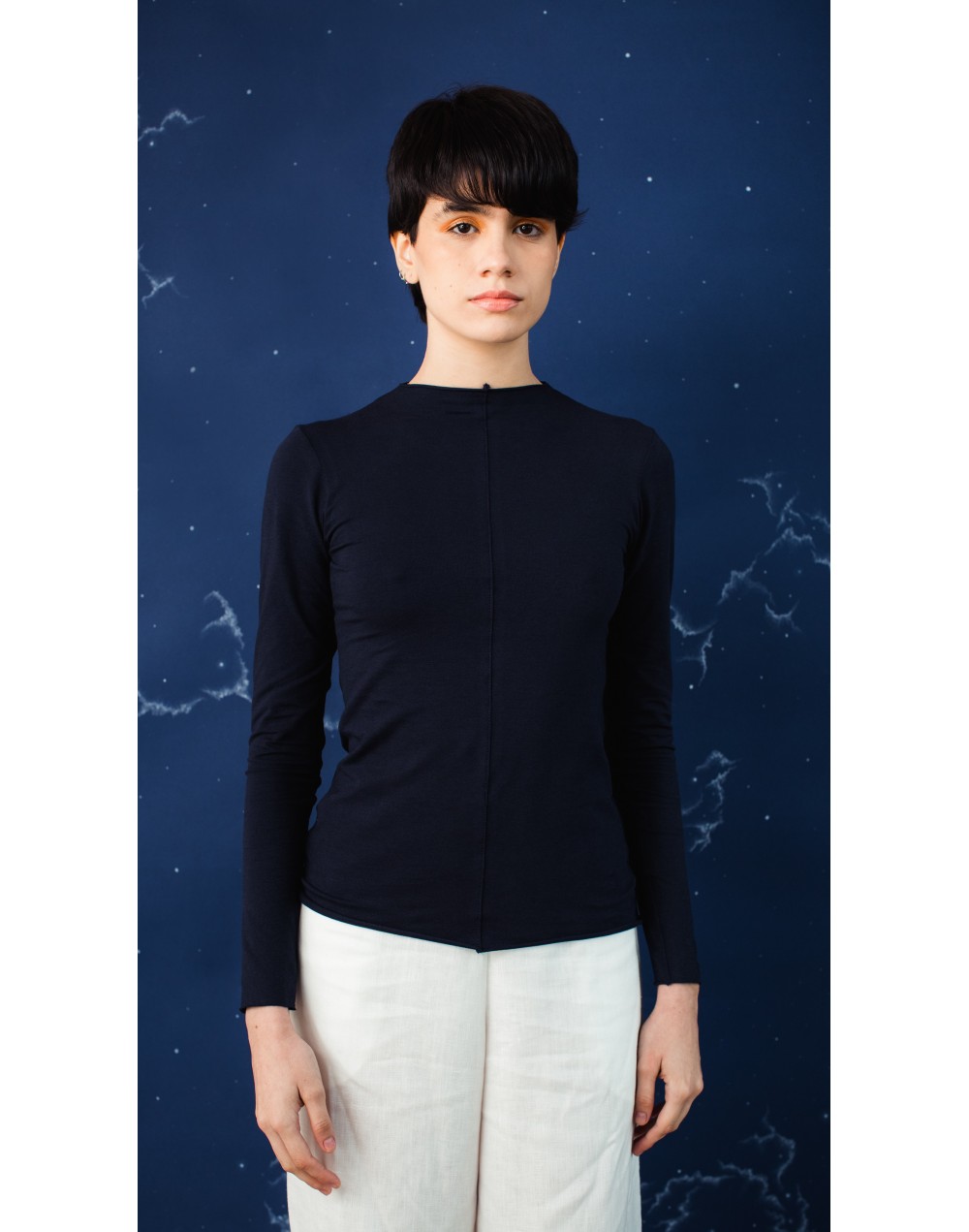 Camiseta vena azul