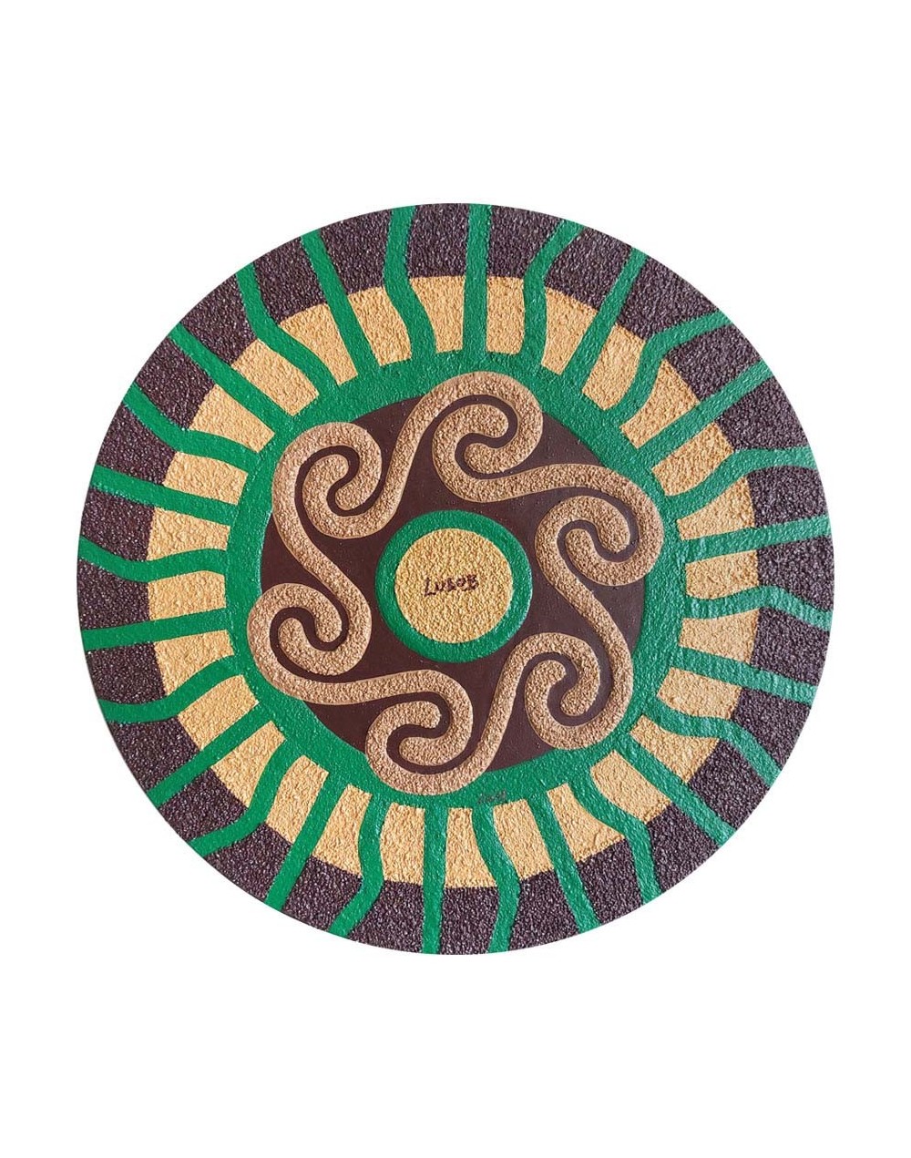 sol mandala, cuadro sol