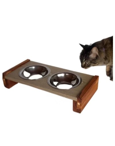 Comedero para mascota Athos gris claro