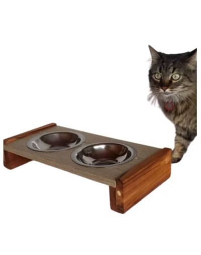 Comedero para mascota Athos gris claro
