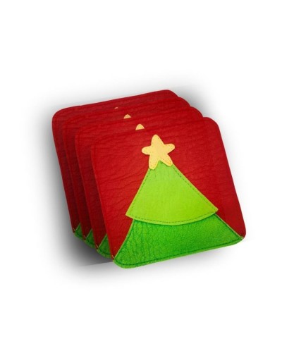 Portavasos árbol juego x 4