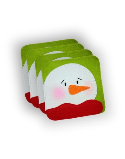 Portavasos snow juego x 4