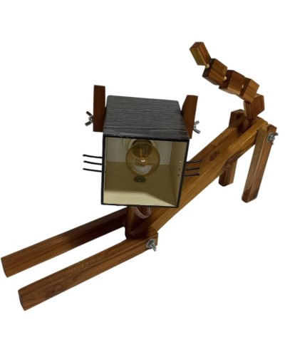 Lampara de mesa michi pardo