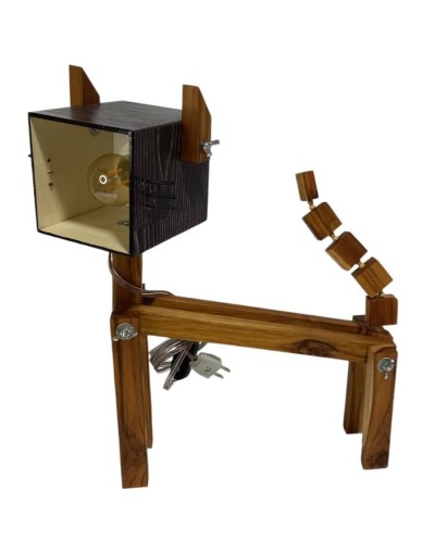 Lampara de mesa michi pardo
