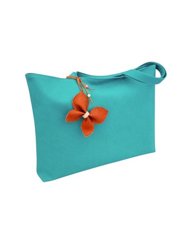 Bolso de mano turquesa