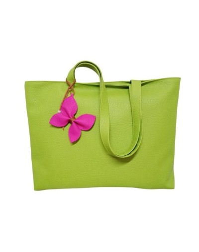 Bolso artesanal verde manzana