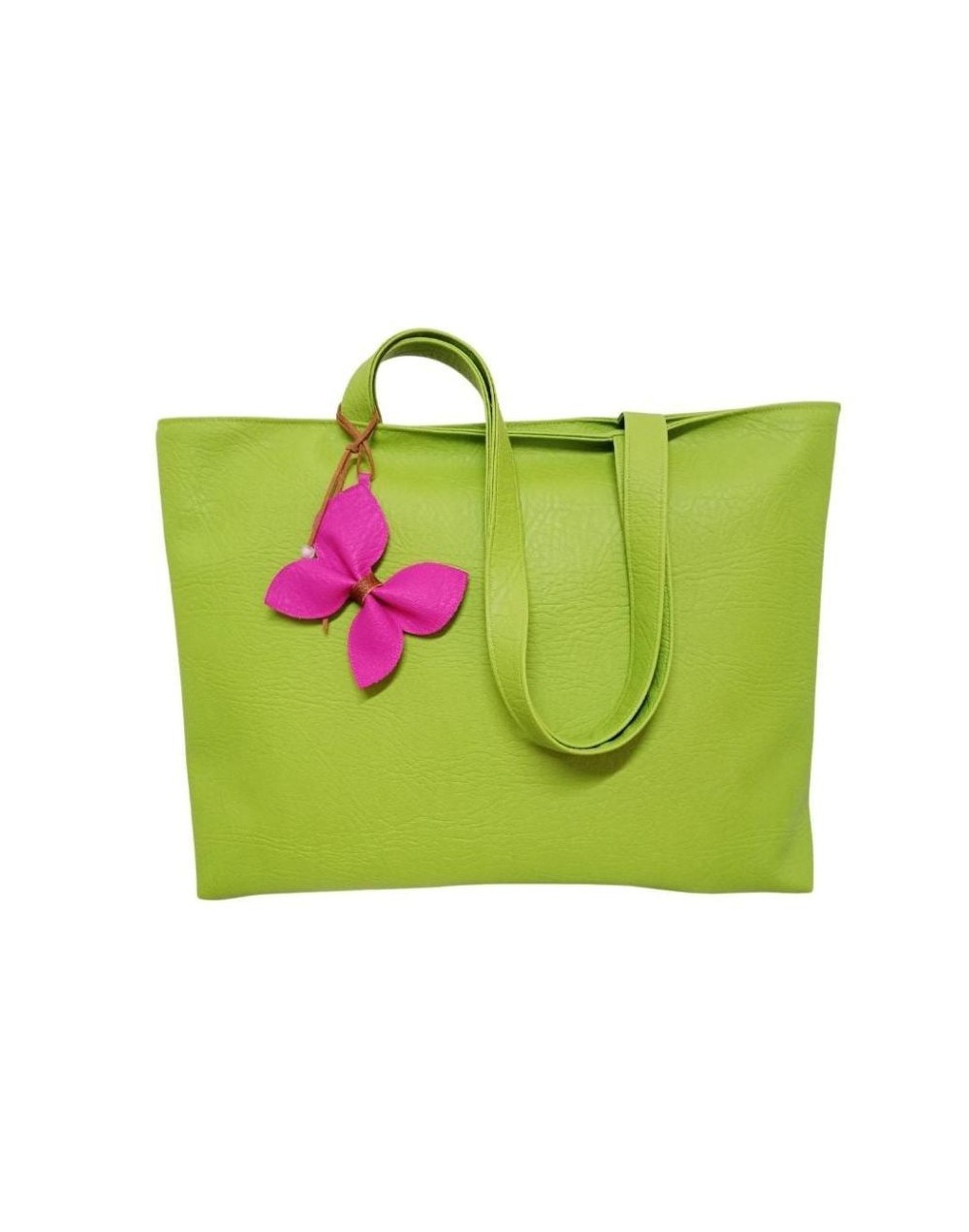 Bolso artesanal verde manzana