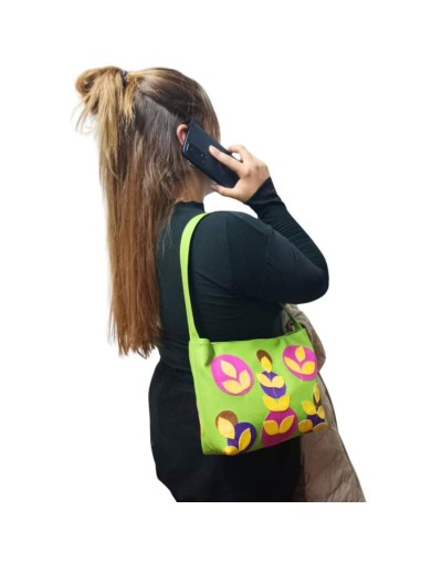 Bolso artesanal eleonora verde