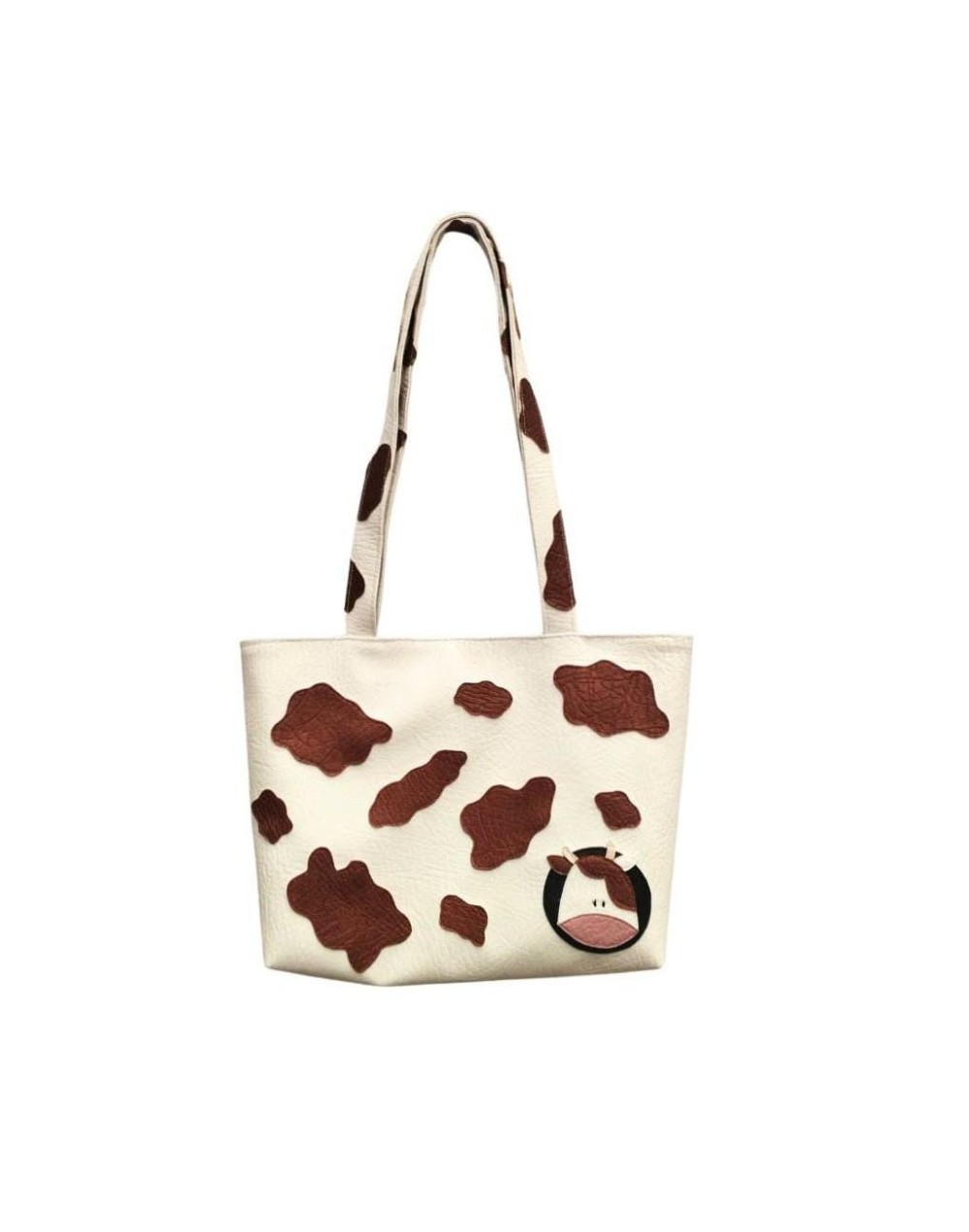 Bolso artesanal vaquita cafe
