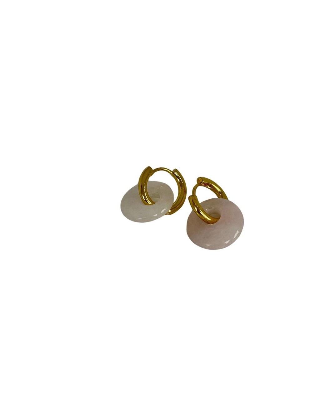 Aretes aro rosa