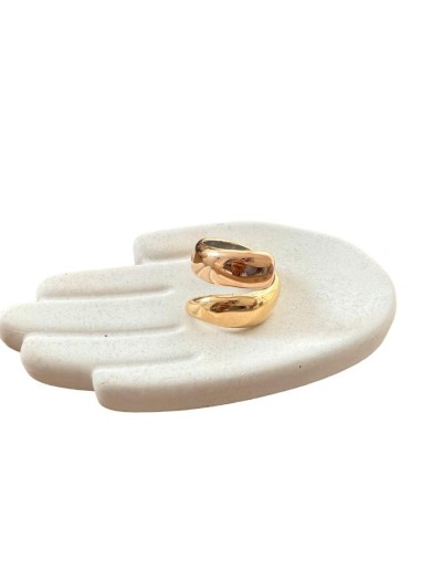 Anillo rosa dorado