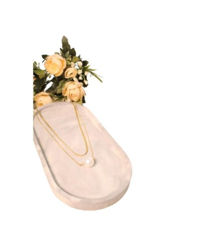 Collar perla 2 caminos