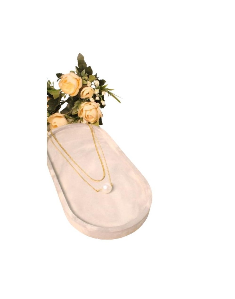 Collar perla 2 caminos