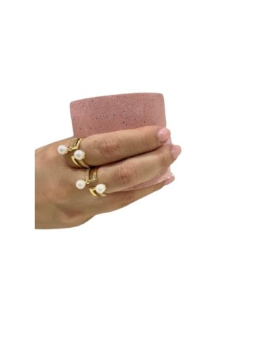 Anillo luna llena dorado