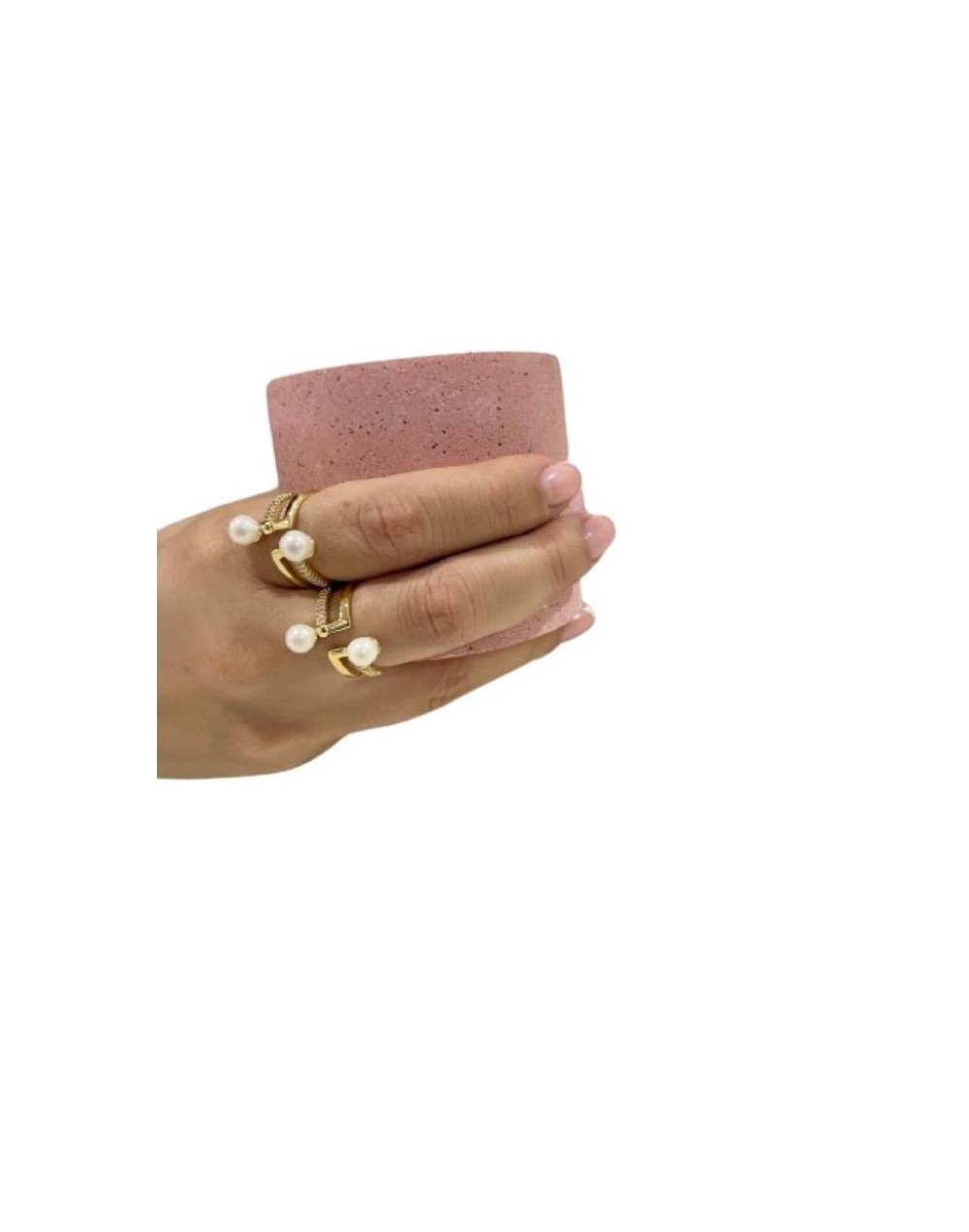 Anillo luna llena dorado