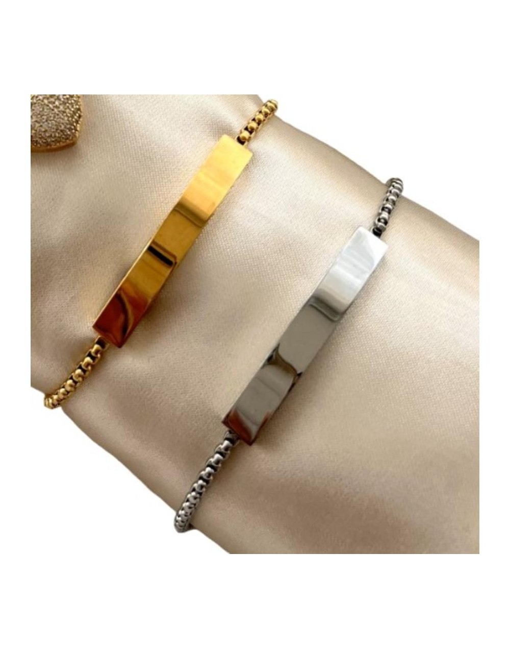 Pulsera esclava dorada