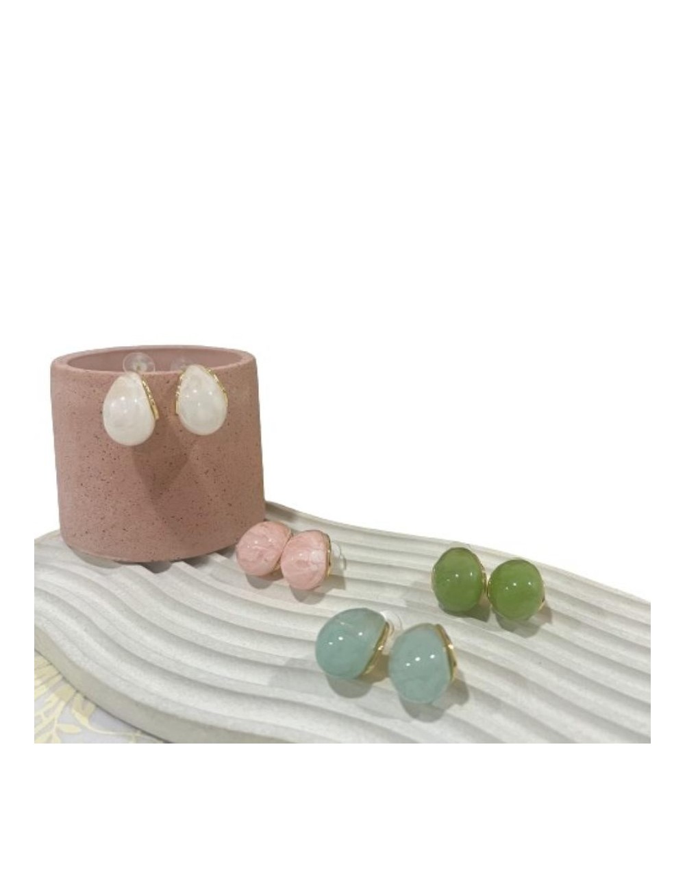 Aretes gota arcoiris