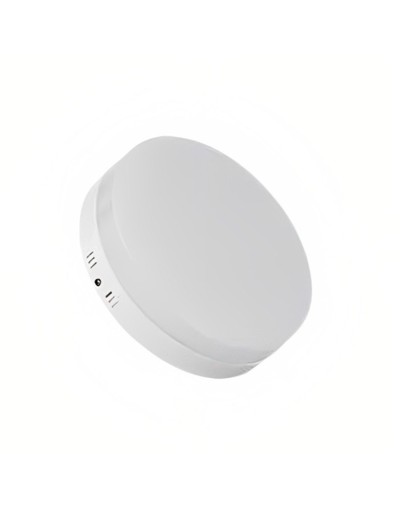 Panel led redondo sobreponer sin borde 18w luz blanca