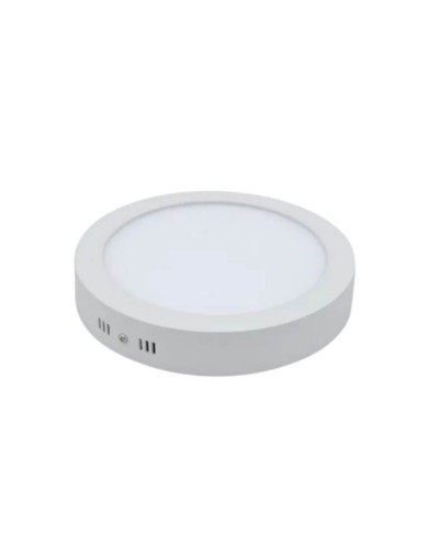 Panel Led Redondo Sobreponer 18W Luz Calida