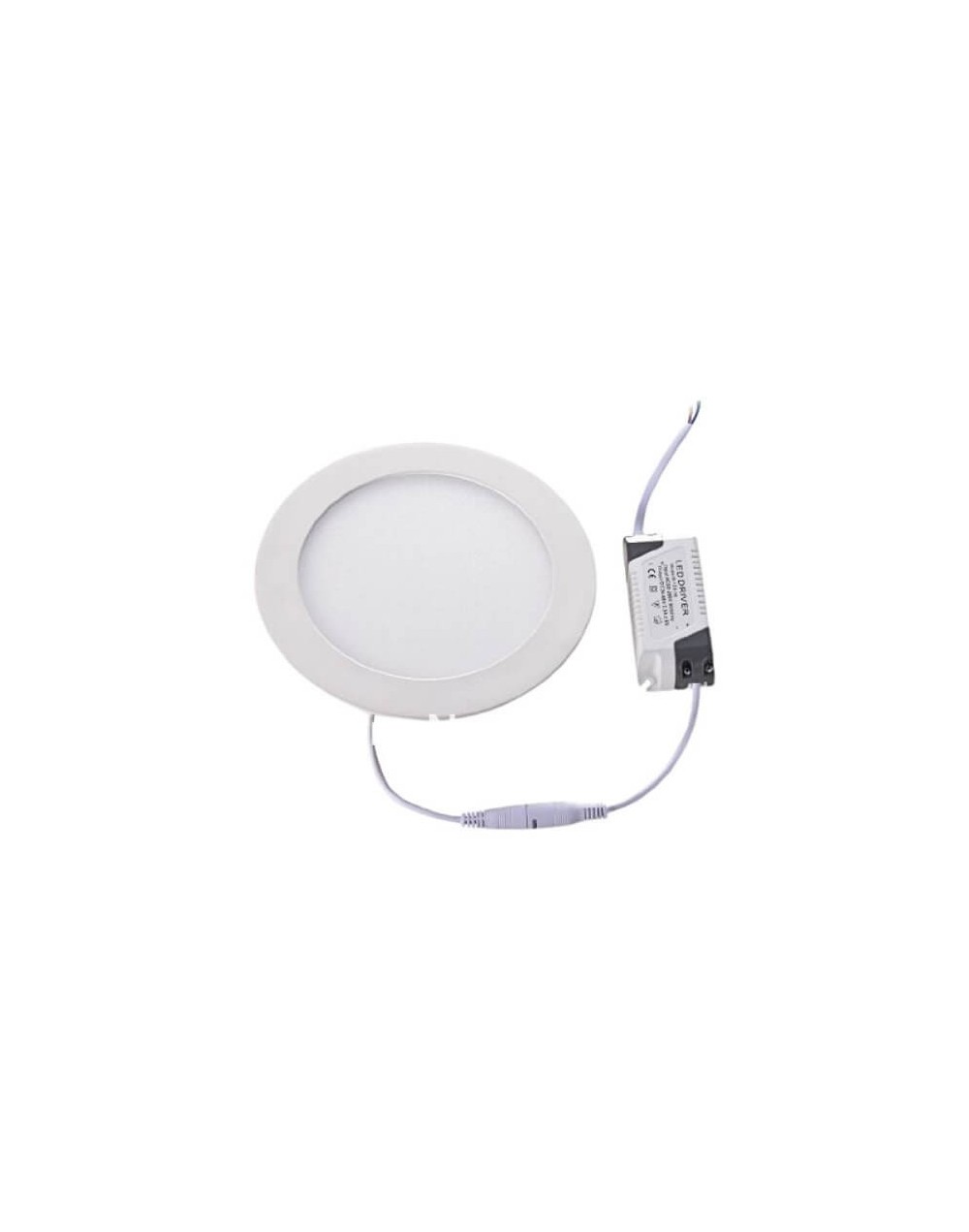 Panel led redondo incrustar 9w luz calida