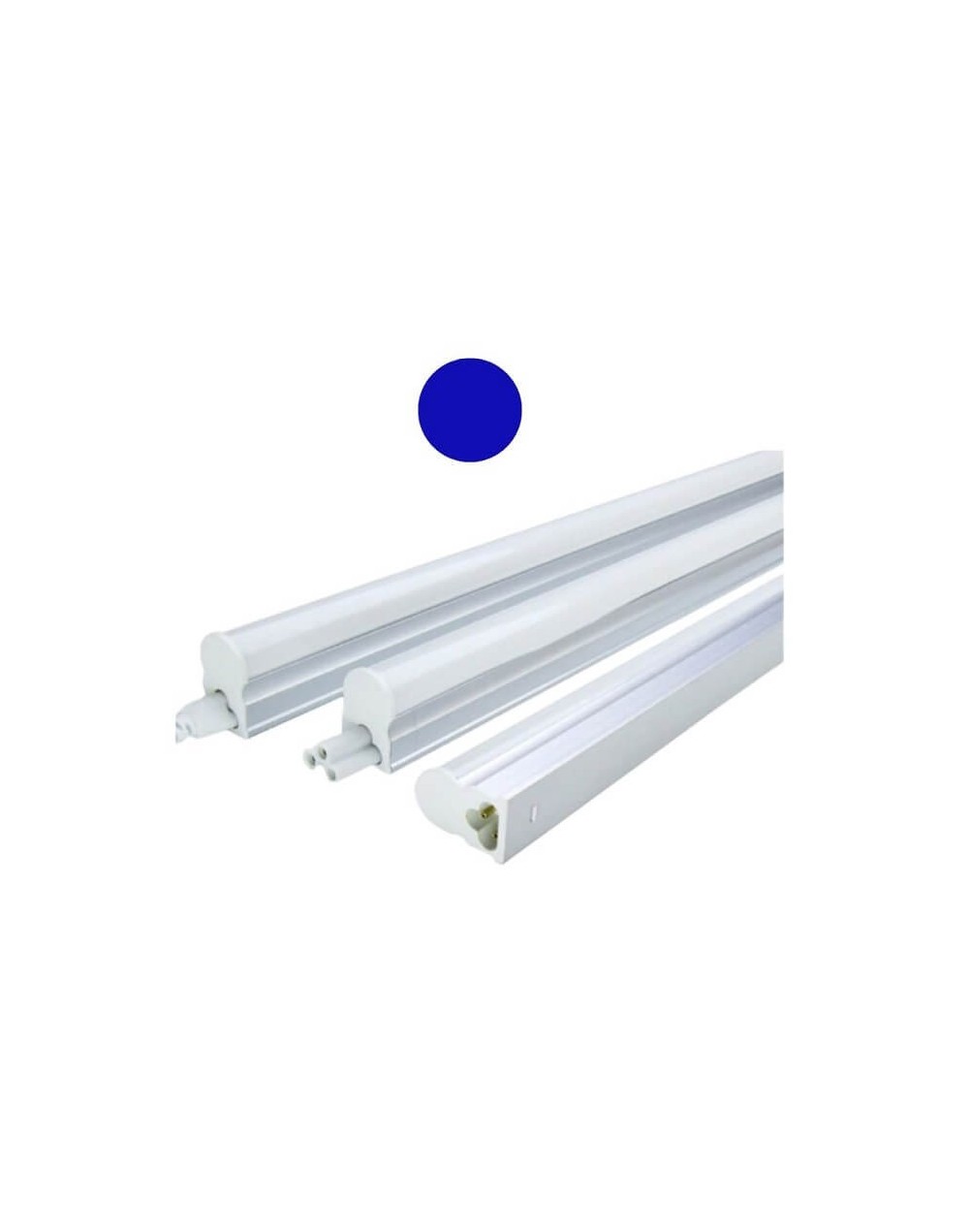 Lampara t5 led 18w 120cms luz color azul