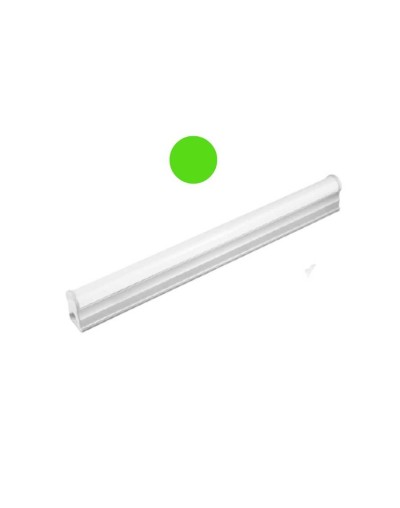 Lampara t5 led 5w 30cms luz color verde