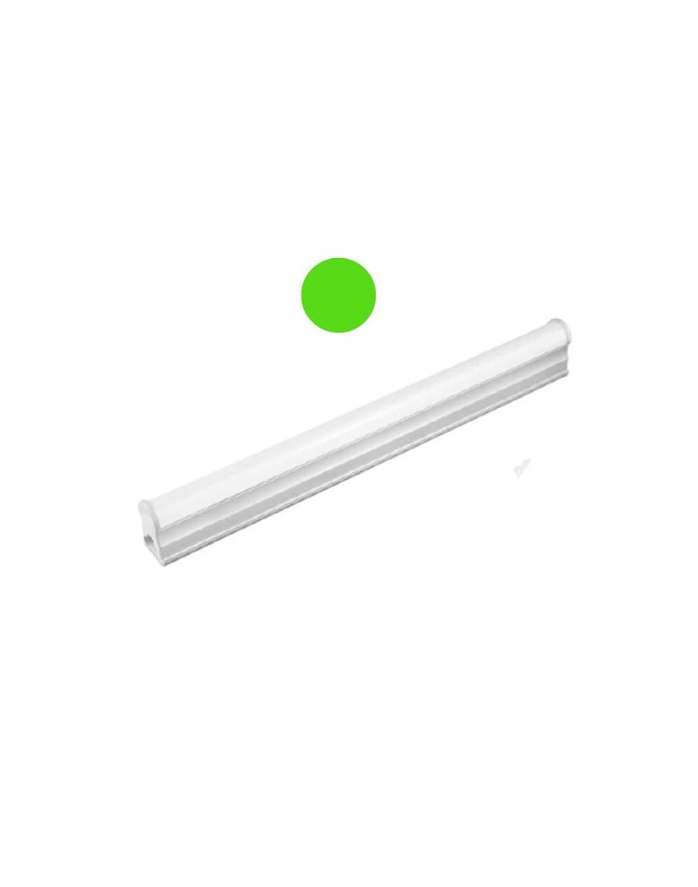 Lampara t5 led 5w 30cms luz color verde