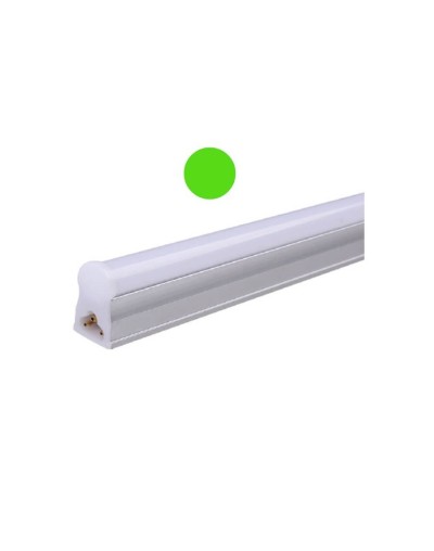 Lampara t5 led 9w 60cms luz color verde