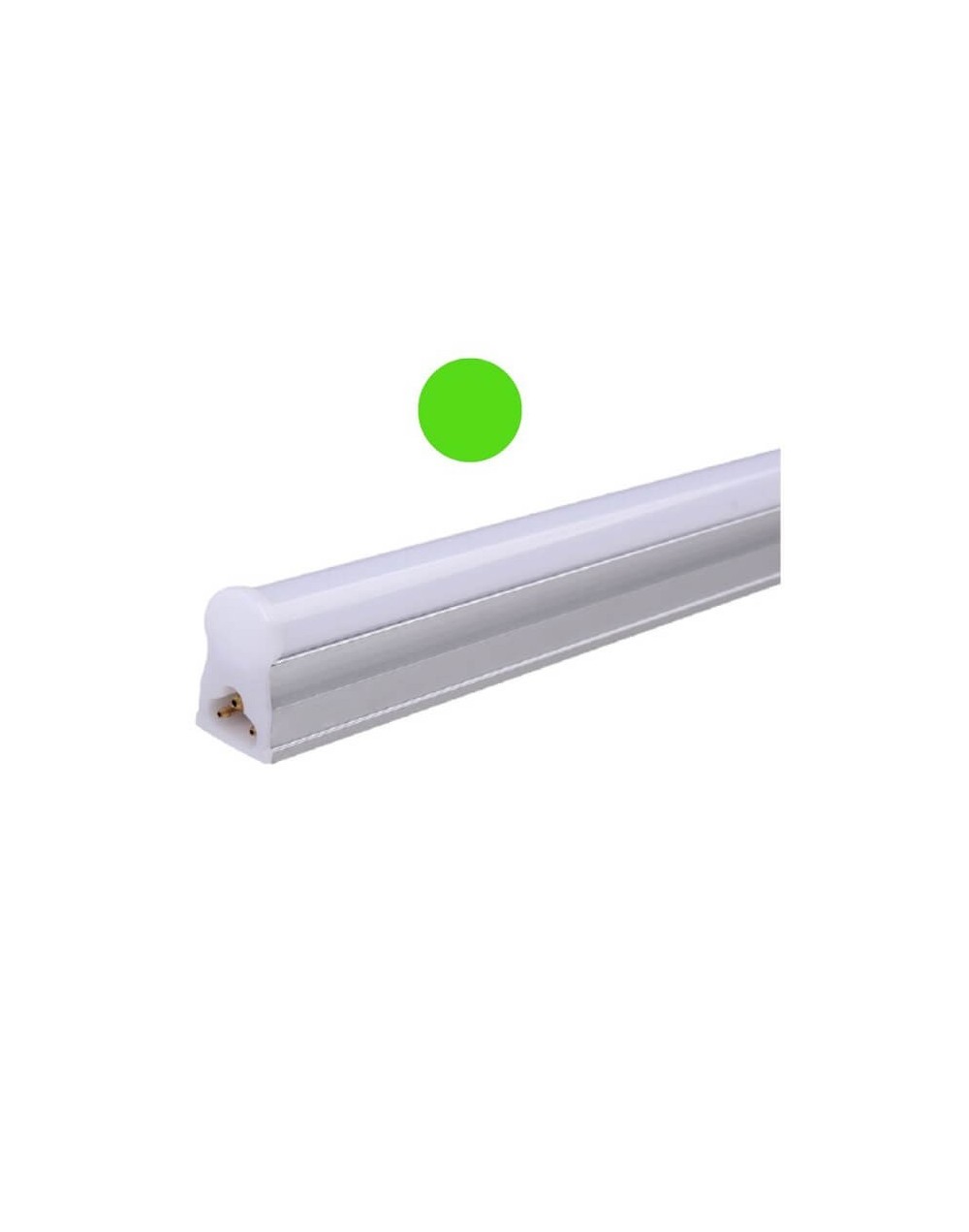 Lampara t5 led 9w 60cms luz color verde