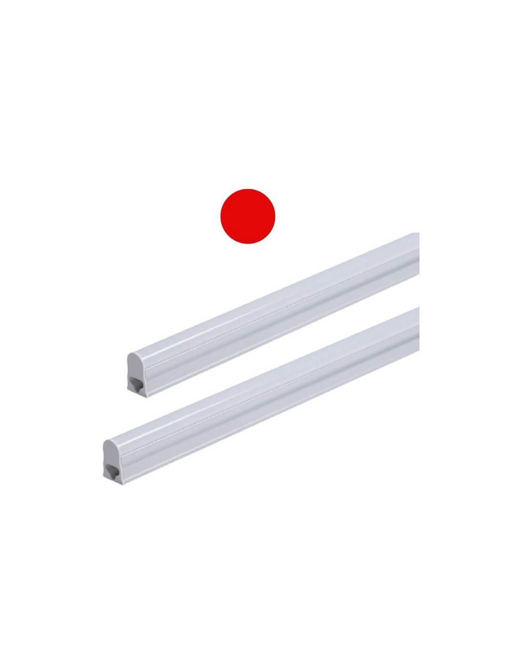Lampara t5 led 14w 90cms luz color rojo