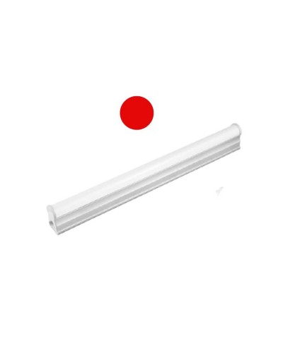 Lampara t5 led 5w 30cms luz color rojo