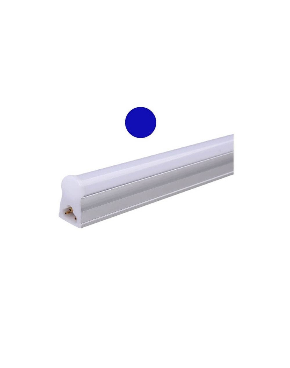 LAMPARA T5 LED 9W 60CMS LUZ COLOR AZUL