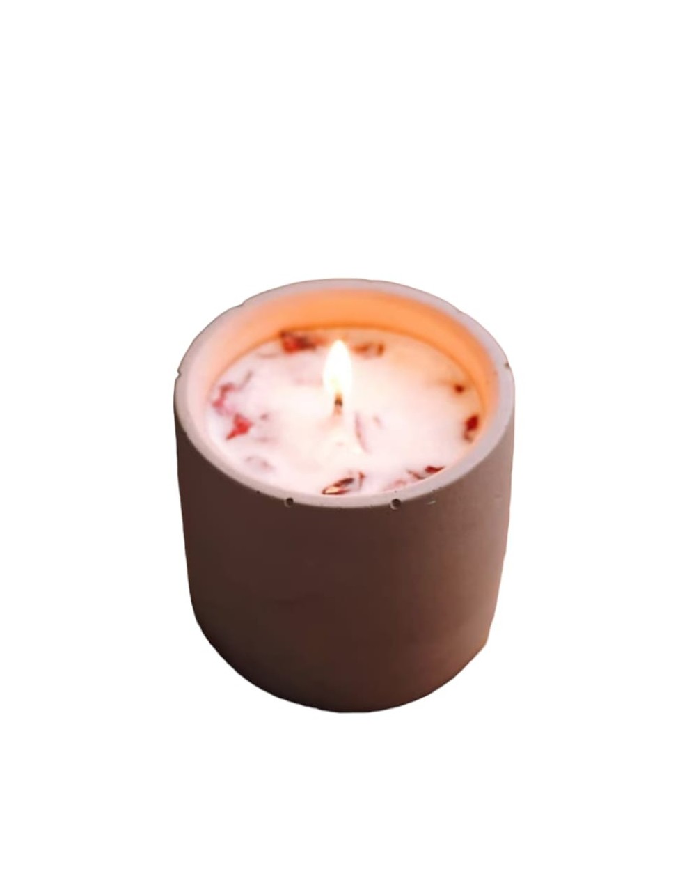 Vela con rosas