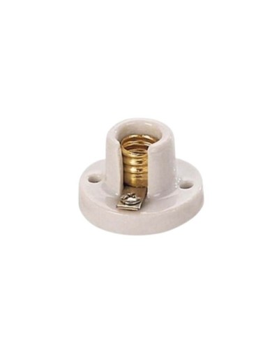 Portalampara Roseta Porcelana Rosca E12