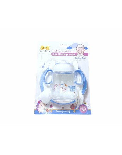 Set de vajillas para bebés 4 en 1 niña y niño